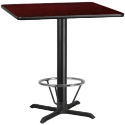 Flash Furniture 42'' Square Laminate Table Top With 33'' X 33'' Bar Height Table Base And Foot Ring 9 Flash Furniture 42'' Square Laminate Table Top With 33'' X 33'' Bar Height Table Base And Foot Ring -Flash Furniture GUEST c166b8b4 6395 41d2 a855 e48b693271ac