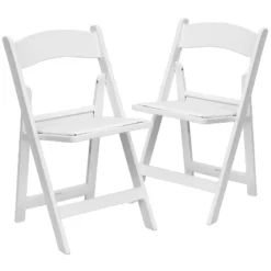 Flash Furniture Hercules™ Folding Chair - Resin– 2 Pack 1000LB Weight Capacity Event Chair -Flash Furniture GUEST c1e76c51 dc4e 4a2f 8977 4b9a4d5abe10