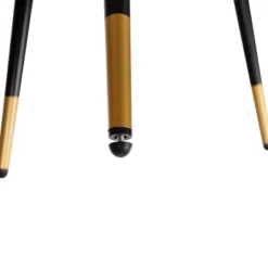 Flash Furniture Kora Commercial Grade Low Back Barstools-LeatherSoft Upholstery-Iron Frame-Integrated Footrest-Gold Tipped Legs-Set Of 2 -Flash Furniture GUEST c2bae3d8 ff77 4376 b9cf acd501f6023f