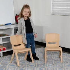 Flash Furniture 2 Pack Plastic Stackable School Chair With 10.5" Seat Height -Flash Furniture GUEST c2c9e4db 0478 400f bffa 69cfc758ab79