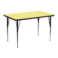 Flash Furniture 30''W X 48''L Rectangular Thermal Laminate Activity Table - Standard Height Adjustable Legs -Flash Furniture GUEST c2cc41a1 fa56 496b 89d8 0c786d5e89a0