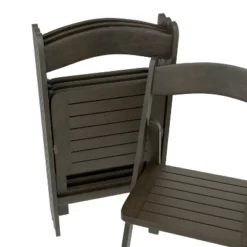 Flash Furniture Holden Commercial Grade Solid Wood Folding Dining Chair - Set Of 4 -Flash Furniture GUEST c2fb27ae 1ba1 4b6a a04f b4d332cade33