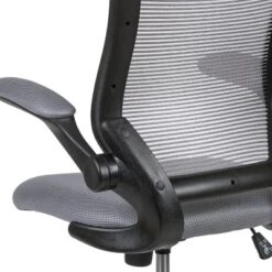 Flash Furniture Mid-Back Mesh Ergonomic Drafting Chair With Adjustable Foot Ring And Flip-Up Arms -Flash Furniture GUEST c33d8487 f22e 42d2 95d7 9b68b807409e