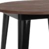 Flash Furniture 30" Round Metal Indoor Bar Height Table With Rustic Wood Top