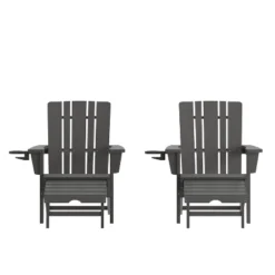 Flash Furniture Halifax HDPE Adirondack Chair With Cup Holder And Pull Out Ottoman, All-Weather HDPE Indoor/Outdoor Lounge Chair 28 Flash Furniture Halifax HDPE Adirondack Chair With Cup Holder And Pull Out Ottoman, All-Weather HDPE Indoor/Outdoor Lounge Chair -Flash Furniture GUEST c4b9ec94 adf5 46ad 8f95 a70e00b6d6fc