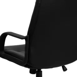 Flash Furniture Holly High Back Black Glove Vinyl Executive Swivel Office Chair With Arms -Flash Furniture GUEST c715f061 7f39 456a b592 00eeb2ae7806