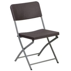 Flash Furniture 2 Pack HERCULES Series Brown Rattan Plastic Folding Chair With Gray Frame 15 Flash Furniture 2 Pack HERCULES Series Brown Rattan Plastic Folding Chair With Gray Frame -Flash Furniture GUEST c85092f8 b8cb 41b3 9cf4 83e4c53fb402