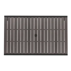 Flash Furniture Lark Outdoor Dining Table With Synthetic Gray Wash Teak Poly Slats - 30" X 48" Steel Framed Restaurant Table With Umbrella Holder Hole 16 Flash Furniture Lark Outdoor Dining Table With Synthetic Gray Wash Teak Poly Slats - 30" X 48" Steel Framed Restaurant Table With Umbrella Holder Hole -Flash Furniture GUEST c9519d4b 5648 4c0b a902 2cdf8aade4c1