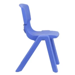 Flash Furniture 4 Pack Blue Plastic Stackable School Chair With 15.5'' Seat Height 17 Flash Furniture 4 Pack Blue Plastic Stackable School Chair With 15.5'' Seat Height -Flash Furniture GUEST c9711bc6 20e4 40f0 a993 4f65b94d8b9f