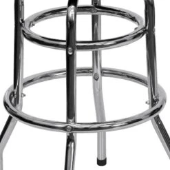 Flash Furniture Double Ring Chrome Barstool -Flash Furniture GUEST ca5e5dd0 a928 4565 89e2 7bb08a1996be