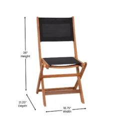 Flash Furniture 2PK All-Weather Acacia Wood Folding Bistro Chairs-Mesh Back/Seat-Natural/Black 17 Flash Furniture 2PK All-Weather Acacia Wood Folding Bistro Chairs-Mesh Back/Seat-Natural/Black -Flash Furniture GUEST ca903ccb 0c22 42ab 93fc 43860ed6659f