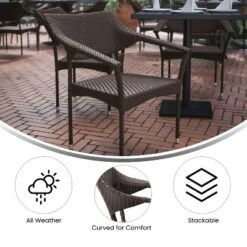 Flash Furniture Jace Set Of 2 Commercial Grade Stacking Patio Chairs, All Weather PE Rattan Wicker Patio Dining Chairs 18 Flash Furniture Jace Set Of 2 Commercial Grade Stacking Patio Chairs, All Weather PE Rattan Wicker Patio Dining Chairs -Flash Furniture GUEST ca912433 8b76 4f13 9e16 7ba19a9a09c2