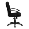 Mid-Back Black Fabric Executive Swivel Office Chair With Nylon Arms Black - Flash Furniture 2 Mid-Back Black Fabric Executive Swivel Office Chair With Nylon Arms Black - Flash Furniture -Flash Furniture GUEST cb3cd570 aa16 404c 980e 5691c7adc398