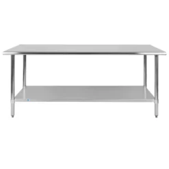 Flash Furniture Stainless Steel 18 Gauge Prep And Work Table With Undershelf - NSF Certified -Flash Furniture GUEST cbab9b0f 05c2 48a8 9550 5902583e124d