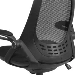 Flash Furniture Ivan High Back Black Mesh Executive Swivel Office Chair With Flip-Up Arms -Flash Furniture GUEST cc445138 1729 47fe a042 9eaf8be29319