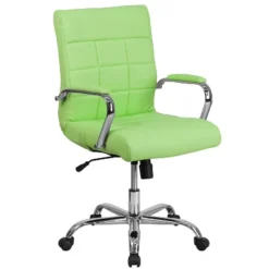 Flash Furniture Mid-Back Vinyl Executive Swivel Office Chair With Chrome Base And Arms -Flash Furniture GUEST ccfb5106 7f82 46a6 890f 873261aeb6fd