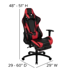Flash Furniture Gaming Desk And Footrest Reclining Gaming Chair Set With Cup Holder And Headphone Hook -Flash Furniture GUEST ce1725f6 2d0b 43be b580 6aefd7b65837