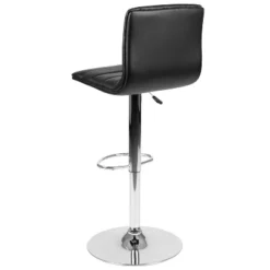 Flash Furniture Modern Vinyl Adjustable Height Barstool With Horizontal Stitch Back -Flash Furniture GUEST cee396b7 aa81 4e4e ad00 29169097fac4