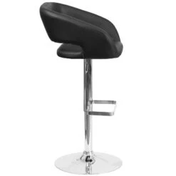 Flash Furniture Contemporary Vinyl Adjustable Height Barstool With Rounded Mid-Back -Flash Furniture GUEST ceff8191 d69a 428e 8876 9589c549e910