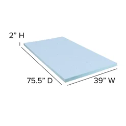 Flash Furniture 14 Inch Metal Platform Bed Frame With 12 Inch Pocket Spring Mattress In A Box And 2 Inch Cool Gel Memory Foam Topper -Flash Furniture GUEST cf730b81 33e1 465f 8793 036f678d4d96