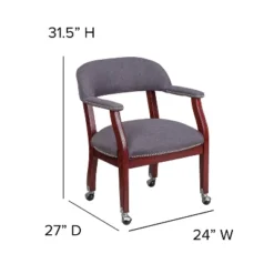 Flash Furniture Conference Chair With Accent Nail Trim And Casters -Flash Furniture GUEST d136cee0 aeb6 477c b9e5 66a0a2a7a3c8