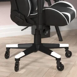 Flash Furniture X20 Gaming Chair Racing Office Computer PC Adjustable Chair With Reclining Back And Transparent Roller Wheels -Flash Furniture GUEST d191fb94 ac07 4c69 87a8 9ea0353c013b