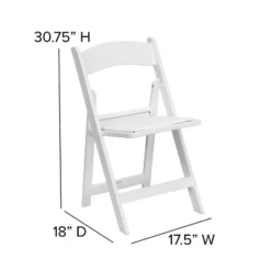 Flash Furniture Hercules™ Folding Chair - Resin– 2 Pack 1000LB Weight Capacity Event Chair -Flash Furniture GUEST d1bbff45 902f 4e7a 93c8 496314fa8aaa