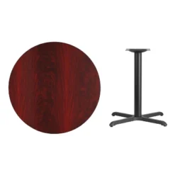 Flash Furniture 36'' Round Laminate Table Top With 30'' X 30'' Table Height Base -Flash Furniture GUEST d415591e 9c35 4c18 9ff8 ecc3c7be5a49