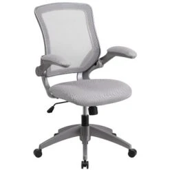 Flash Furniture Mid-Back Mesh Swivel Ergonomic Task Office Chair With Gray Frame And Flip-Up Arms 22 Flash Furniture Mid-Back Mesh Swivel Ergonomic Task Office Chair With Gray Frame And Flip-Up Arms -Flash Furniture GUEST d64c3a3d 592f 4e44 a7d7 ccd1ec705fad