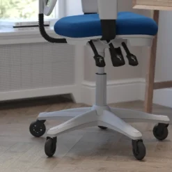 Flash Furniture Nicholas Mid-Back Multifunction Executive Swivel Ergonomic Office Chair With Adjustable Arms And Transparent Roller Wheels -Flash Furniture GUEST d69b3354 29fc 4ddf ab88 133c5b1ce653