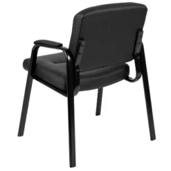 Flash Furniture Darwin Flash Fundamentals Black LeatherSoft Executive Reception Chair With Black Metal Frame -Flash Furniture GUEST d70e8ffe 0f09 4f64 bf89 d93a382cb925