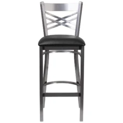Flash Furniture Clear Coated ''X'' Back Metal Restaurant Barstool 21 Flash Furniture Clear Coated ''X'' Back Metal Restaurant Barstool -Flash Furniture GUEST d89cb7b6 ac92 4d52 8795 ad1f5ce8a905