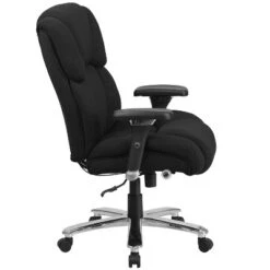 Flash Furniture HERCULES Series 24/7 Intensive Use Big & Tall 400 Lb. Rated Executive Swivel Ergonomic Office Chair With Lumbar Knob And Tufted Headrest & Back -Flash Furniture GUEST d9248b38 cd4e 4100 a054 5078314f1a02