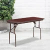Flash Furniture 4-Foot Mahogany Melamine Laminate Folding Banquet Table -Flash Furniture GUEST da0f7279 7589 43e2 900c e99eb947c0e6
