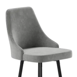 Flash Furniture Commercial Gray LeatherSoft Counter Height Stools With Chrome Accents - 2 Pack -Flash Furniture GUEST da39b418 2d37 4bf5 8e55 180cda64107d