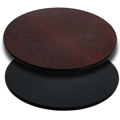 Flash Furniture 36'' Round Table Top With Reversible Laminate Top 4 Flash Furniture 36'' Round Table Top With Reversible Laminate Top - Image 2