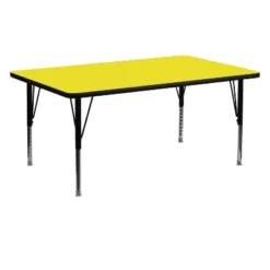 Flash Furniture 24''W X 60''L Rectangular HP Laminate Activity Table - Height Adjustable Short Legs -Flash Furniture GUEST dae3a13f e56f 4f41 af66 9736c72f6cfa