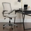 Flash Furniture Mid-Back Mesh Swivel Ergonomic Task Office Chair With Gray Frame And Flip-Up Arms -Flash Furniture GUEST db71f838 310c 4099 83c1 8b84bbf6cc8b