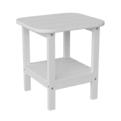 Flash Furniture Newport HDPE 2-Tier Adirondack Side Table - All-Weather - Indoor/Outdoor -Flash Furniture GUEST db9256cf dd98 4a32 a4ba ac0c56d706c3