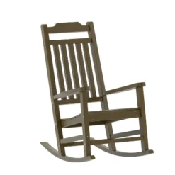 Flash Furniture Winston All-Weather Poly Resin Wood Rocking Chair -Flash Furniture GUEST dbcb1b64 5314 44ae 8923 52585f257906