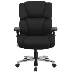 Flash Furniture HERCULES Series 24/7 Intensive Use Big & Tall 400 Lb. Rated Executive Swivel Ergonomic Office Chair With Lumbar Knob And Tufted Headrest & Back -Flash Furniture GUEST dbe94bb5 66ec 47ae 91b8 cd925e75faa8