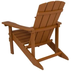 Flash Furniture Set Of 2 Charlestown All-Weather Poly Resin Wood Adirondack Chairs -Flash Furniture GUEST dc0ab411 745f 48ec b17f 94b7e1c24637