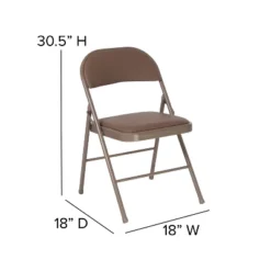 Flash Furniture 4 Pack HERCULES Series Double Braced Vinyl Folding Chair -Flash Furniture GUEST dc59251a 7806 4d64 88ed 22fbc5e9ca16