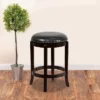 Flash Furniture 24'' High Backless Wood Counter Height Stool With LeatherSoft Swivel Seat -Flash Furniture GUEST dc6af0a5 849c 4efb b7e5 2b4127fa5d7a