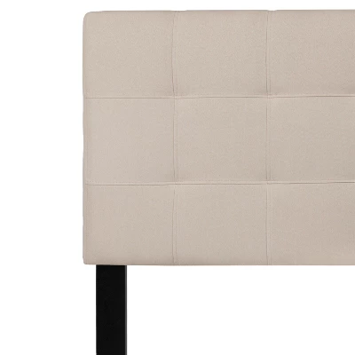 Flash Furniture Bedford Tufted Upholstered Queen Size Headboard In Beige Fabric 7 Flash Furniture Bedford Tufted Upholstered Queen Size Headboard In Beige Fabric - Image 5
