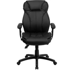 Executive Lumbar Support Swivel Office Chair Black Leather - Flash Furniture -Flash Furniture GUEST de6c93d4 dfb3 4a44 ac87 29ede60ff9c3