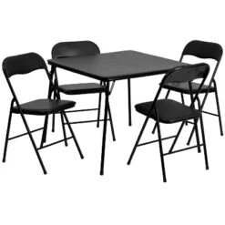 Flash Furniture 5 Piece Folding Card Table And Chair Set -Flash Furniture GUEST deb882ae e8ca 405c ae38 02efe6676dda