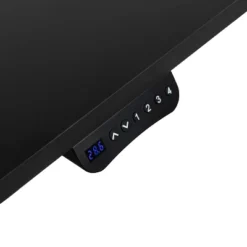 Flash Furniture 48" Wide Black Electric Height Adjustable Standing Desk With Mid-Back Black LeatherSoft And Chrome Executive Swivel Office Chair -Flash Furniture GUEST df0012e9 80de 467b b315 3cbb87fd34f0