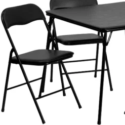 Flash Furniture 5 Piece Folding Card Table And Chair Set -Flash Furniture GUEST e039ccab b012 49bc 890c 1b20710d64d9