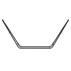 Flash Furniture All-Weather Heavy Duty Steel Hammock Stand For Hammocks 9-14 Feet Long - Black -Flash Furniture GUEST e0b2a3d3 0a25 41a0 9564 f24a54e65370